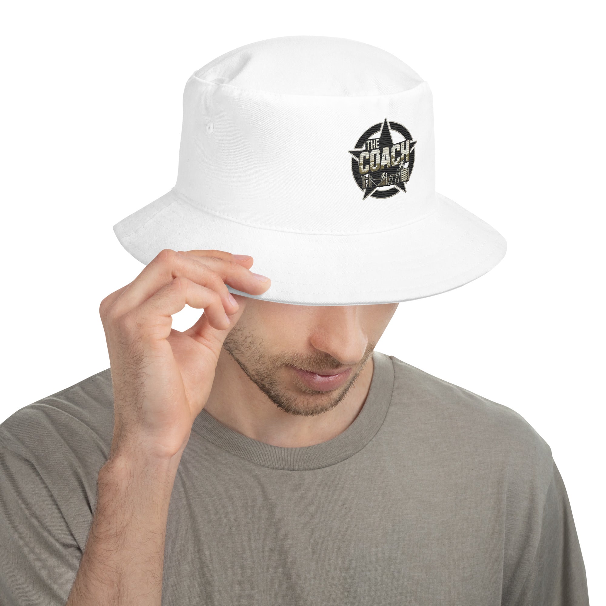 Coach White Bucket Hat Coach Signature Jacquard Bucket Hat white New | Mercari main image 3