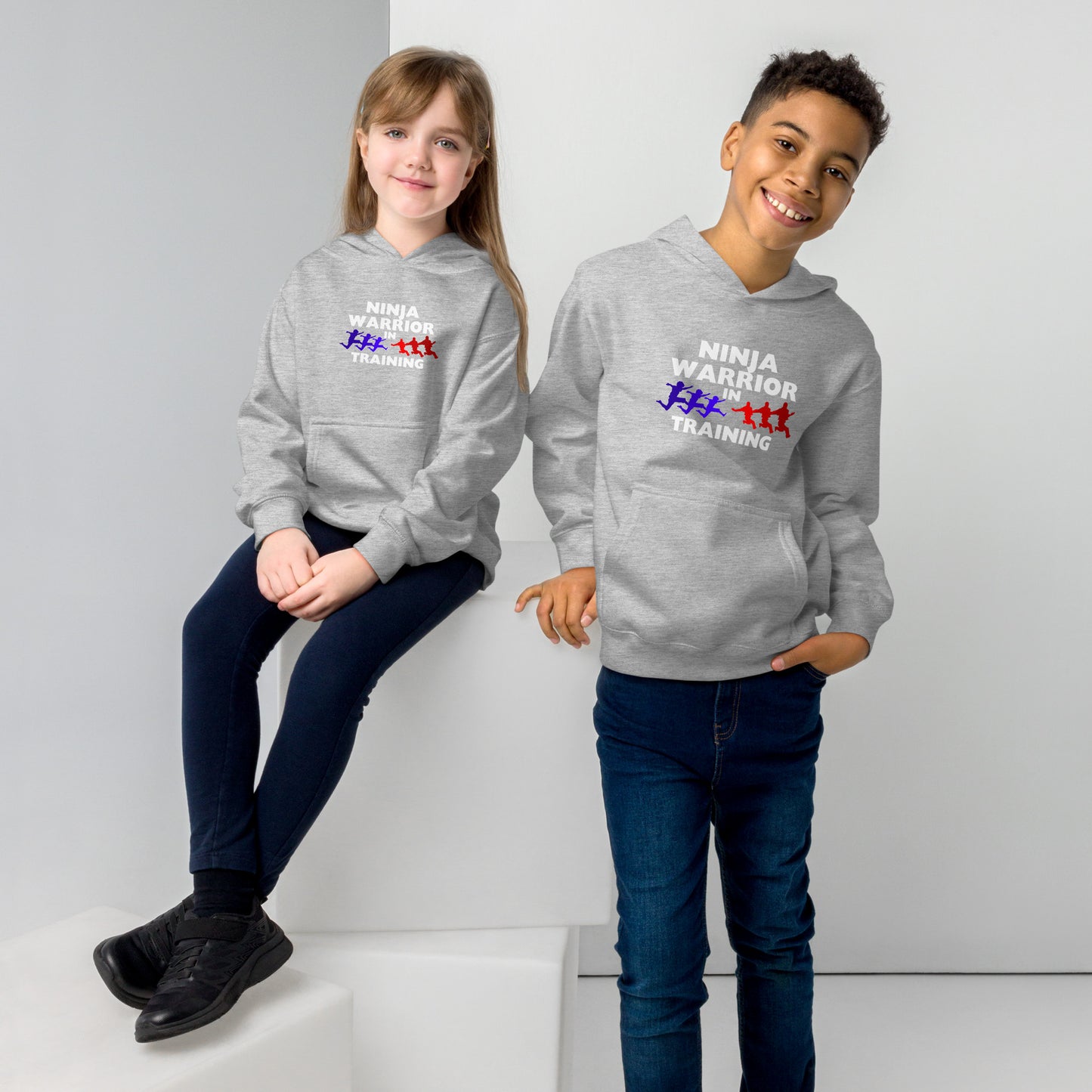 Ninja in Training Kids fleece hoodie