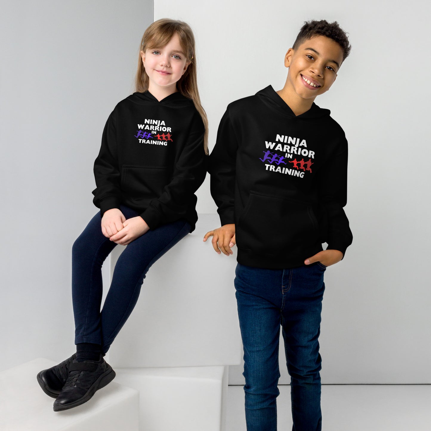 Ninja in Training Kids fleece hoodie