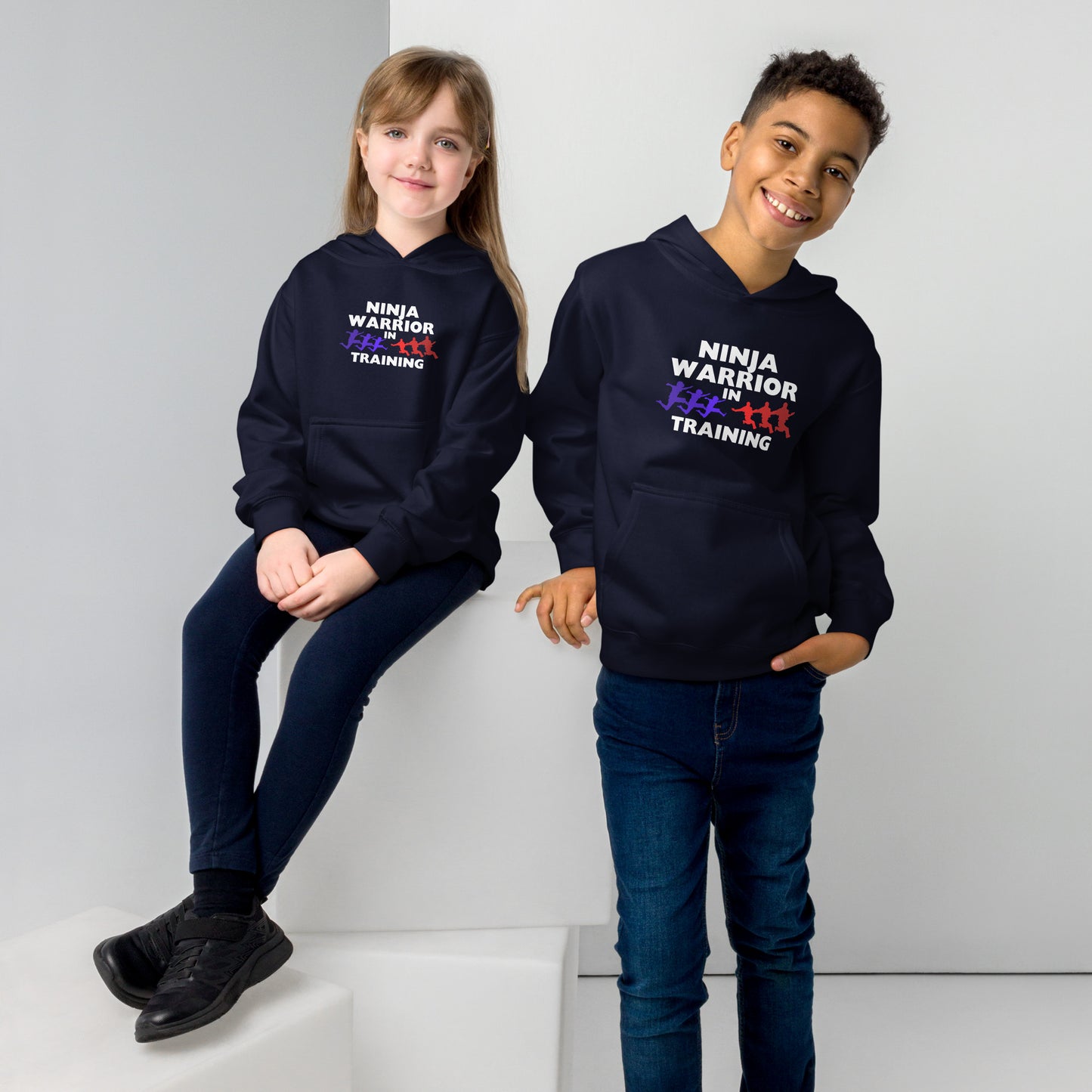 Ninja in Training Kids fleece hoodie