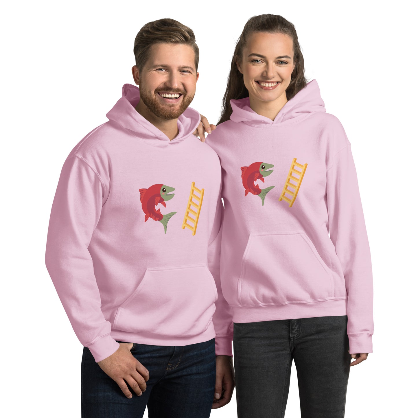 Salmon Ladder Emoji Unisex Heavy Hoodie