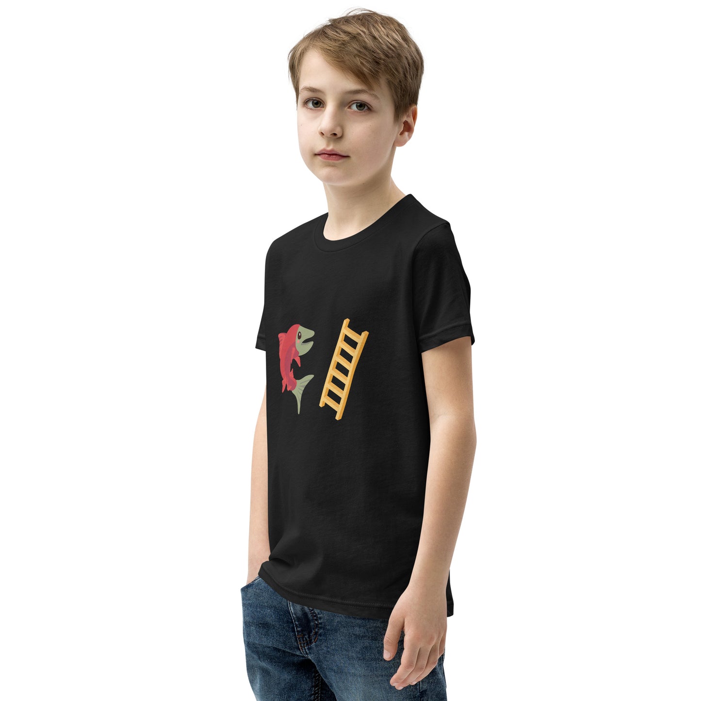 Salmon Ladder Emoji Youth T-Shirt