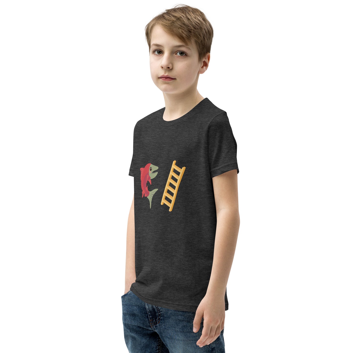 Salmon Ladder Emoji Youth T-Shirt