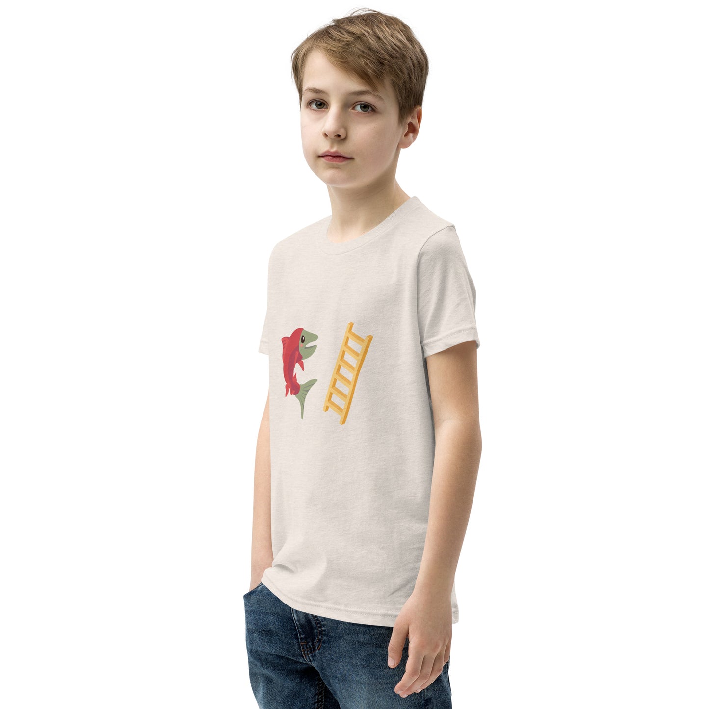 Salmon Ladder Emoji Youth T-Shirt