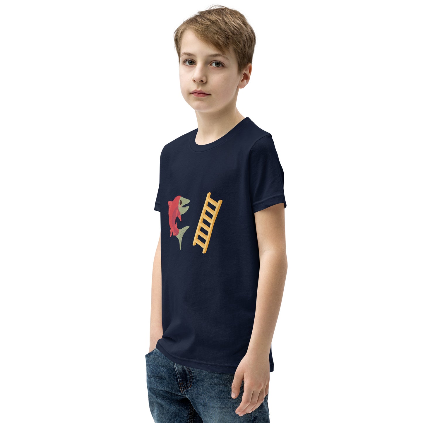 Salmon Ladder Emoji Youth T-Shirt