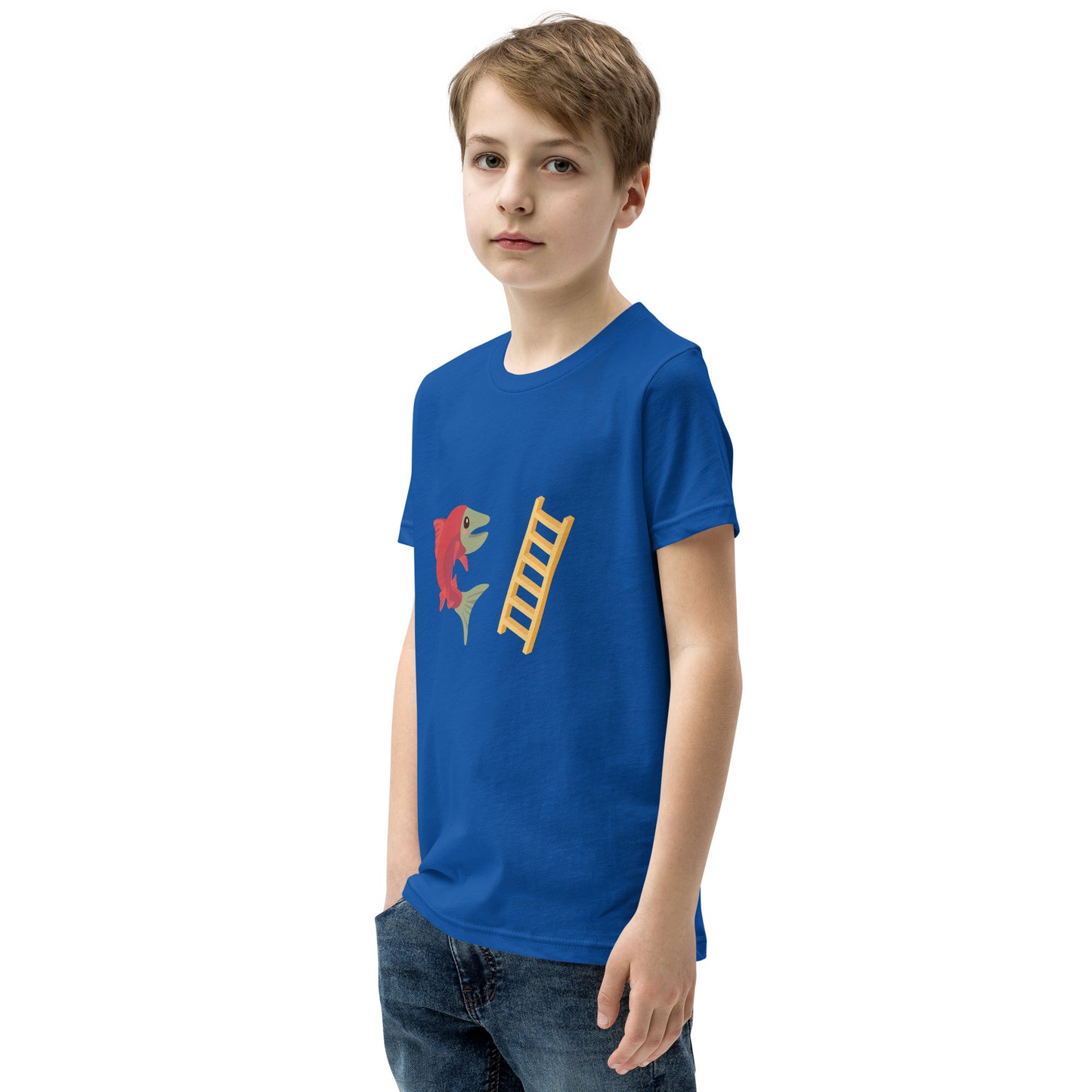 Salmon Ladder Emoji Youth T-Shirt