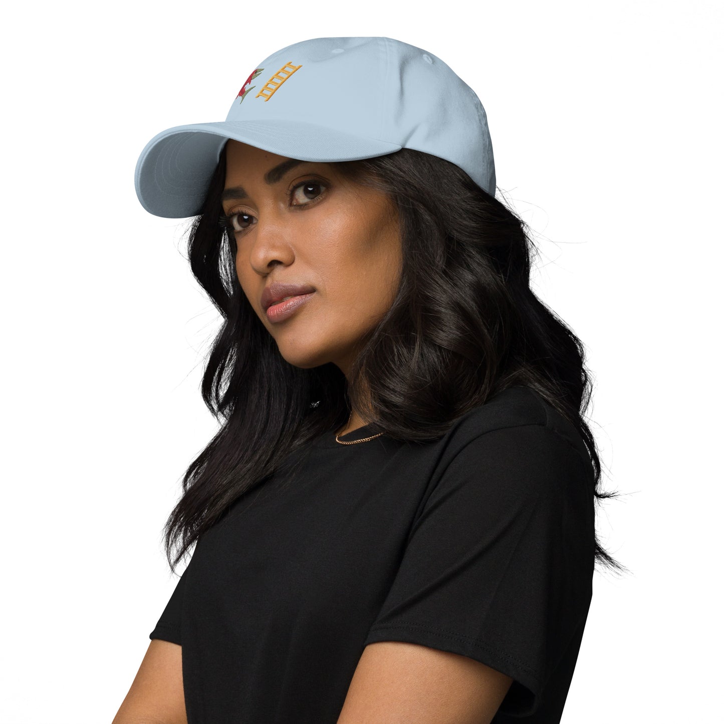 Salmon Ladder Emoji Dad hat