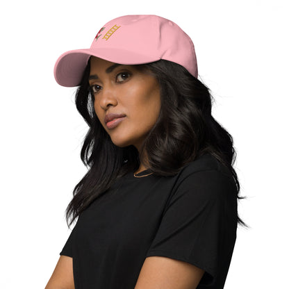 Salmon Ladder Emoji Dad hat