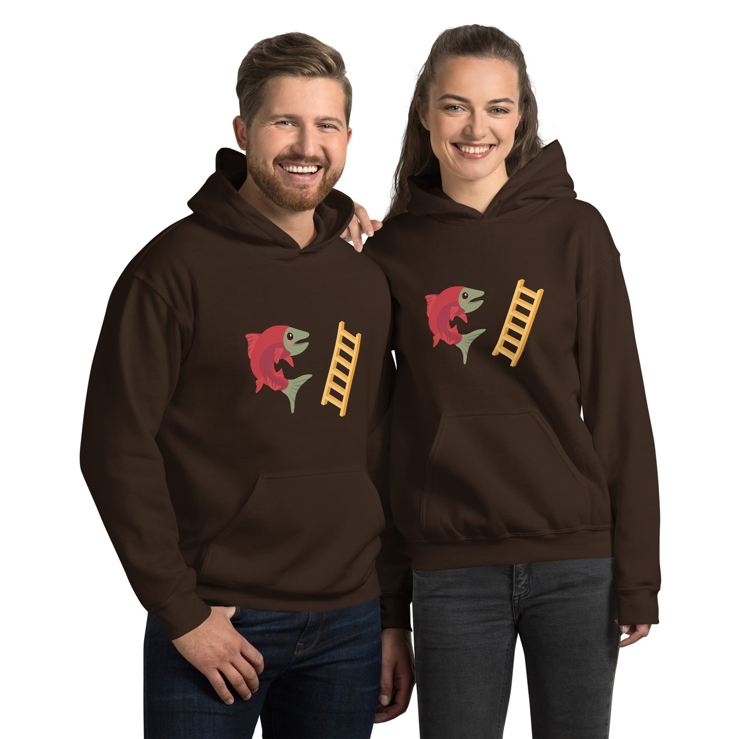 Salmon Ladder Emoji Unisex Heavy Hoodie